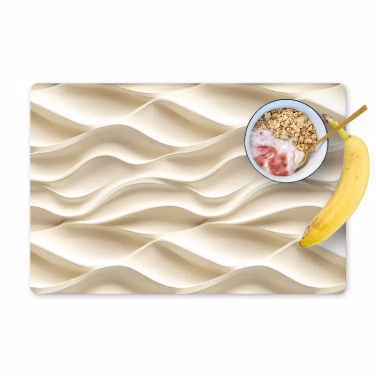 Lijnen - Golvend - Crème Placemat vinyl groot 368 -zzzproduct_Kitchenyeah-website