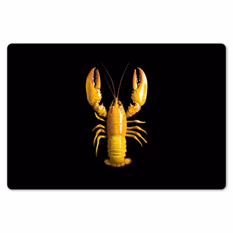 Kreeft - Geel - Stippen - Effen Placemat vinyl groot -zzsfeer1_Kitchenyeah-website