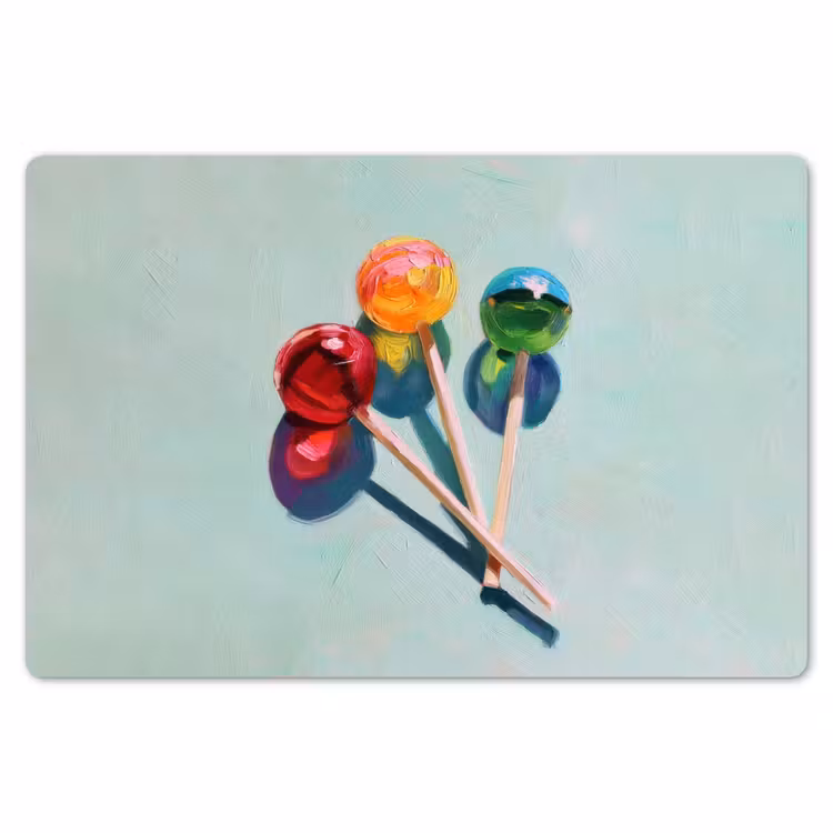 Lollys - Schaduw - Drie - Blauw Placemat vinyl groot -zzsfeer1_Kitchenyeah-website