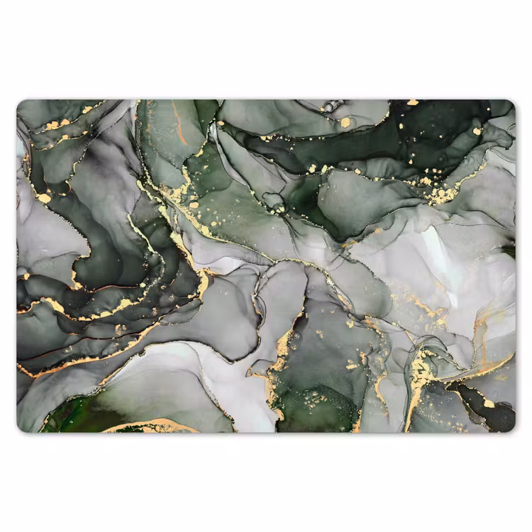 Luxe - Marmer - Groen Placemat vinyl groot -zzsfeer1_Kitchenyeah-website