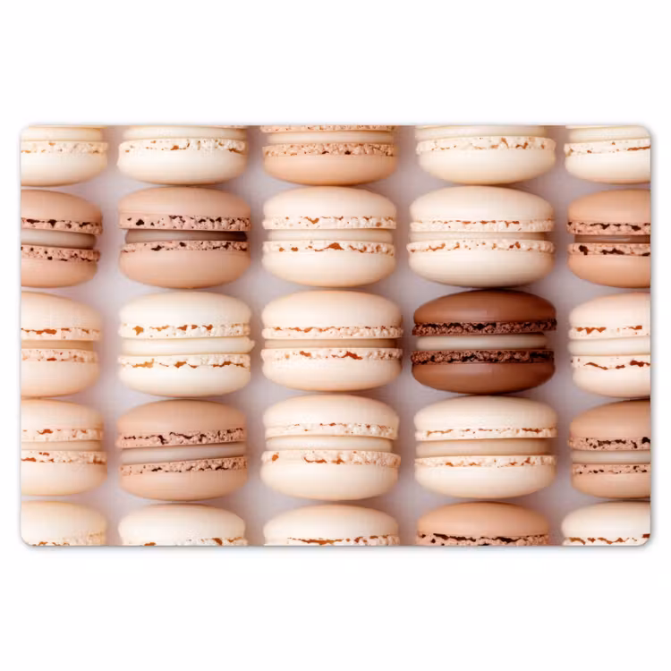 Macarons - Beige - Bruin Placemat vinyl groot -zzsfeer1_Kitchenyeah-website