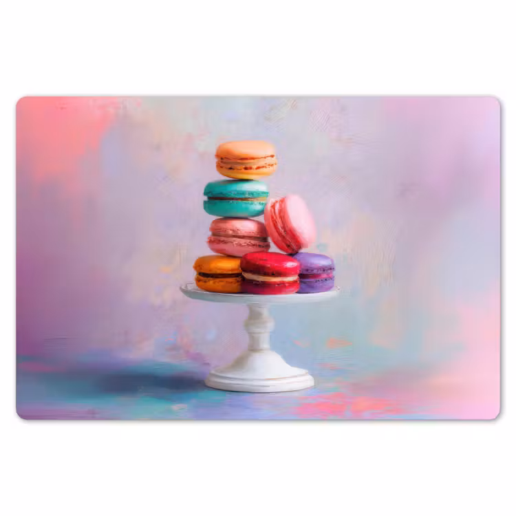 Macarons - Schaal - Pastel - Kleurrijk Placemat vinyl groot -zzsfeer1_Kitchenyeah-website