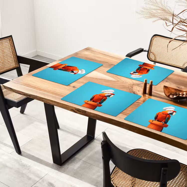 Ara - Koksmuts - Sokkel - Grappig Placemat vinyl groot -zzsfeer4_Kitchenyeah-website