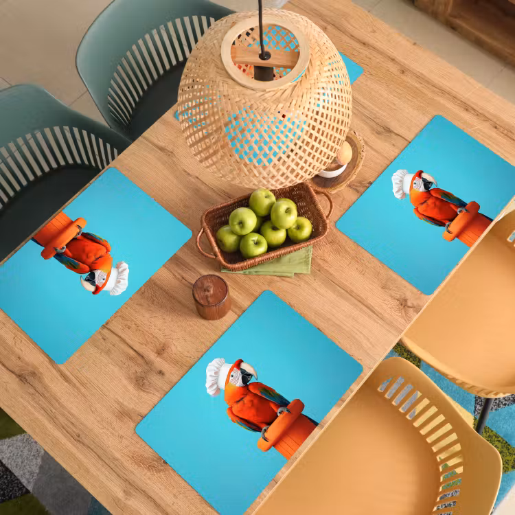 Ara - Koksmuts - Sokkel - Grappig Placemat vinyl groot -zzsfeer5_Kitchenyeah-website
