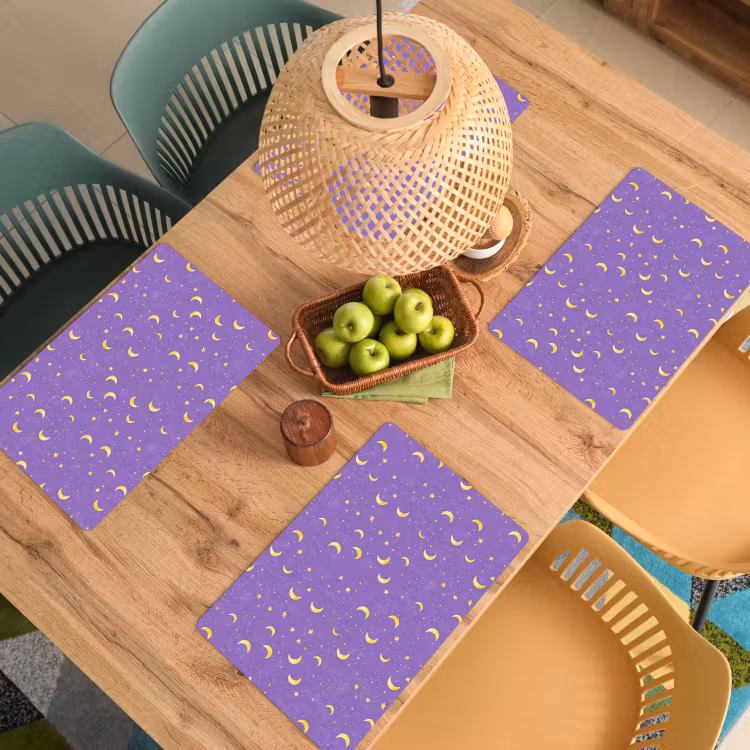 Manen - Sterren - Paars Placemat vinyl groot 368 -zzsfeer5_Kitchenyeah-website
