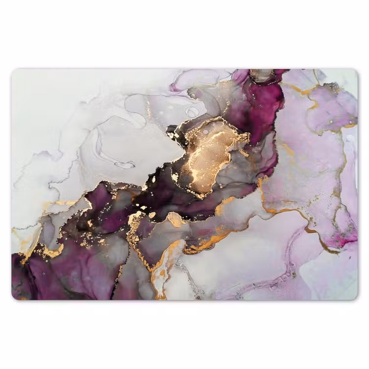 Marmer - Abstract - Goud - Paars Placemat vinyl groot -zzsfeer1_Kitchenyeah-website
