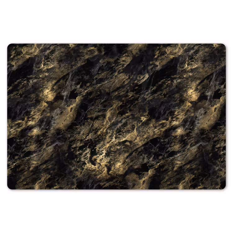 Marmer - Zwart - Goud Placemat vinyl groot 368 -zzsfeer1_Kitchenyeah-website