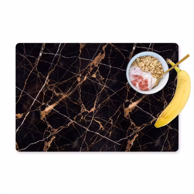 Marmer - Goud - Abstract - Zwart Placemat vinyl groot -zzzproduct_Kitchenyeah-website