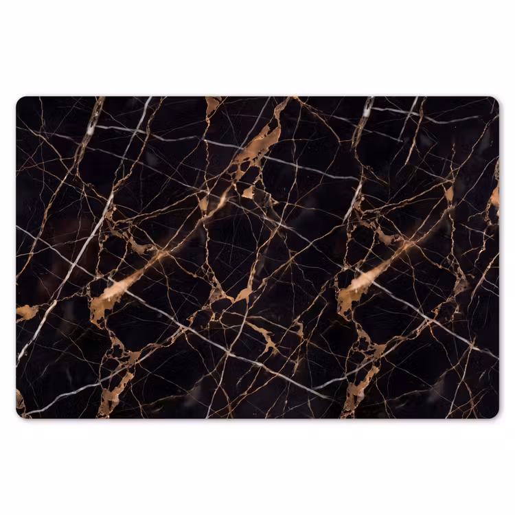 Marmer - Goud - Abstract - Zwart Placemat vinyl groot -zzsfeer1_Kitchenyeah-website