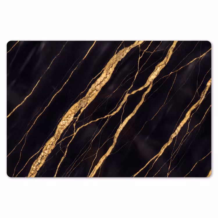 Marmer - Goud - Textuur - Abstract - Zwart Placemat vinyl groot -zzsfeer1_Kitchenyeah-website