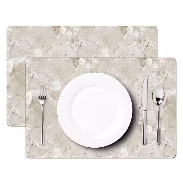 Marmer - Grijs - Aders Placemat vinyl groot 368 -zzsfeer2_Kitchenyeah-website