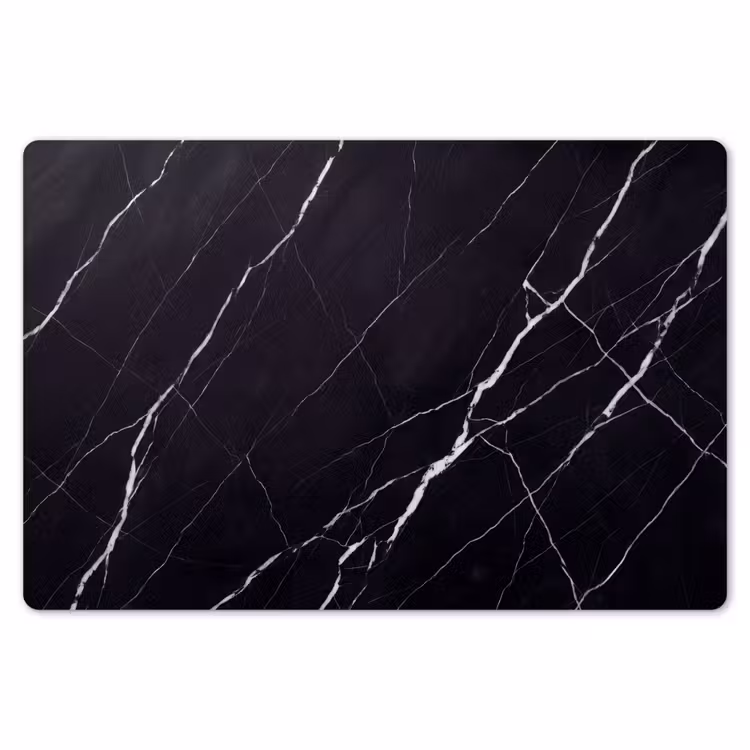 Marmer - Patroon - Abstract - Modern - Zwart Placemat vinyl groot -zzsfeer1_Kitchenyeah-website