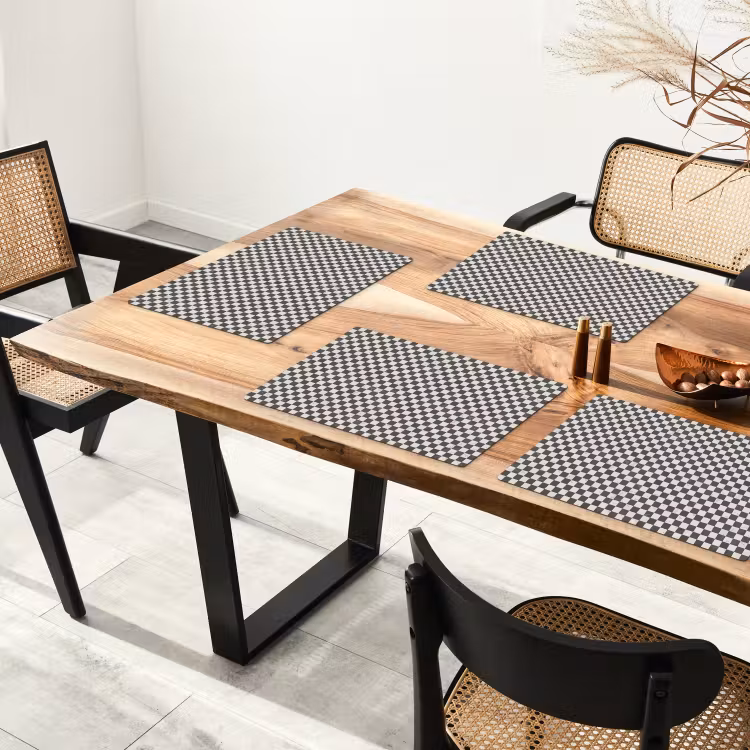 Marmer - Patroon - Grijs Placemat vinyl groot 368 -zzsfeer4_Kitchenyeah-website