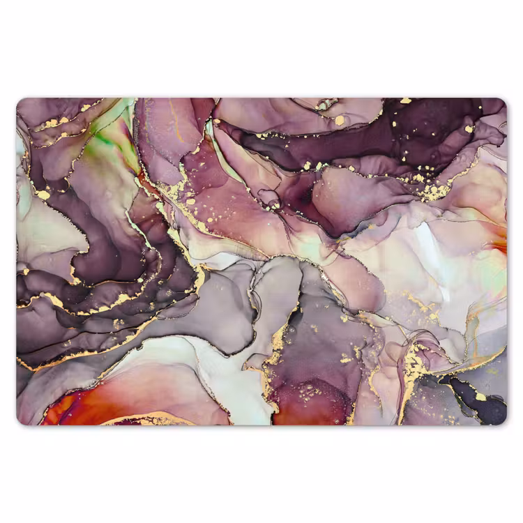 Marmer - Rood - Paars - Goud Placemat vinyl groot -zzsfeer1_Kitchenyeah-website