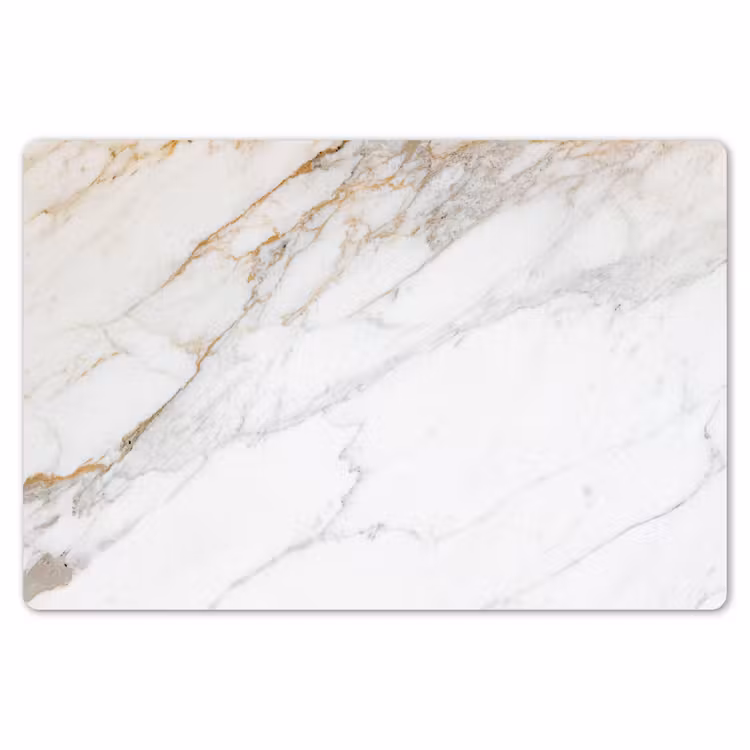 Marmer - Steen - Wit - Goud - Marmerlook - Steen - Luxe Placemat vinyl groot -zzsfeer1_Kitchenyeah-website