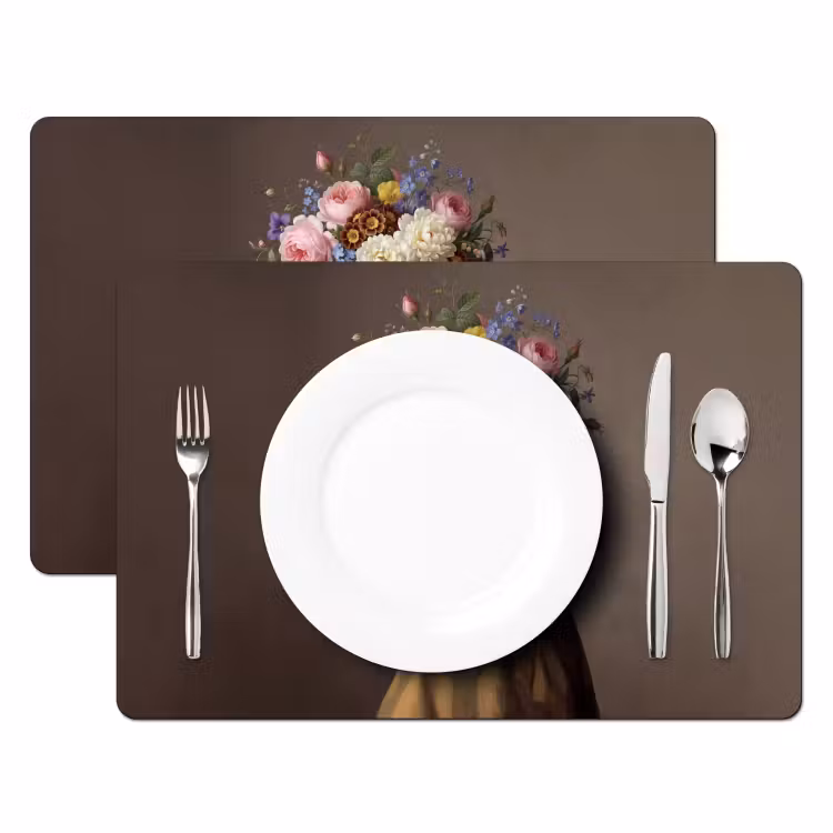 Meesterwerk - Modern - Kleurrijk Placemat vinyl groot -zzsfeer2_Kitchenyeah-website