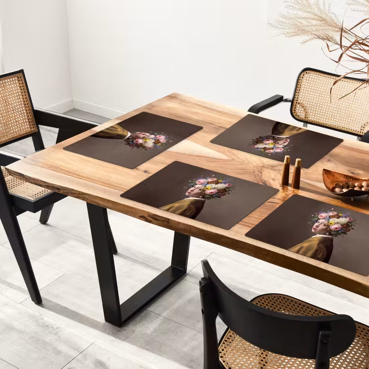 Meesterwerk - Modern - Kleurrijk Placemat vinyl groot -zzsfeer4_Kitchenyeah-website
