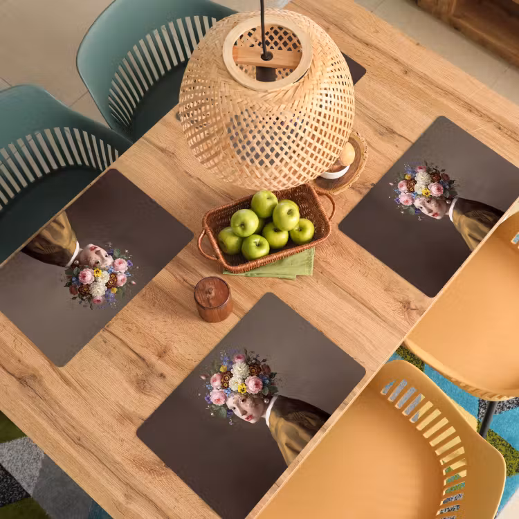 Meesterwerk - Modern - Kleurrijk Placemat vinyl groot -zzsfeer5_Kitchenyeah-website
