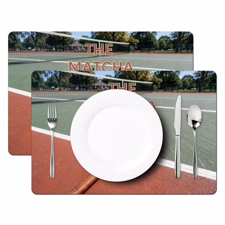 Matcha Club - Tennis - Matcha Placemat vinyl groot -zzsfeer2_Kitchenyeah-website