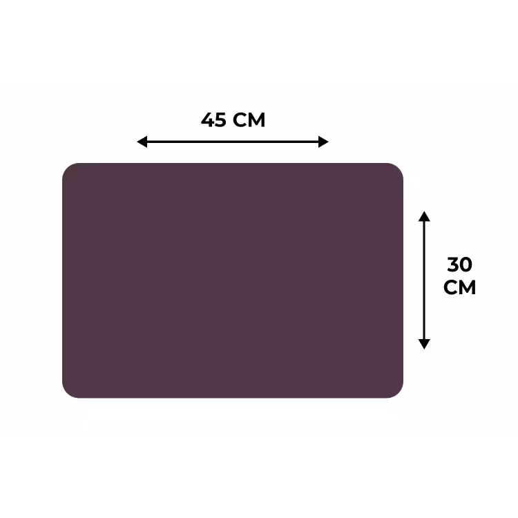 Midnight - Plum - Paars Placemat vinyl groot 368 -specs