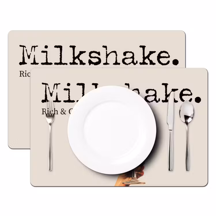 Milkshake - Kers - Rietje Placemat vinyl groot -zzsfeer2_Kitchenyeah-website