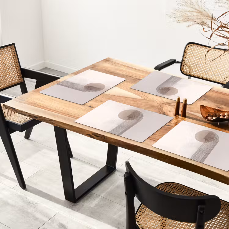 Minimalistisch - Cirkel - Lichtgrijs Placemat vinyl groot -zzsfeer4_Kitchenyeah-website