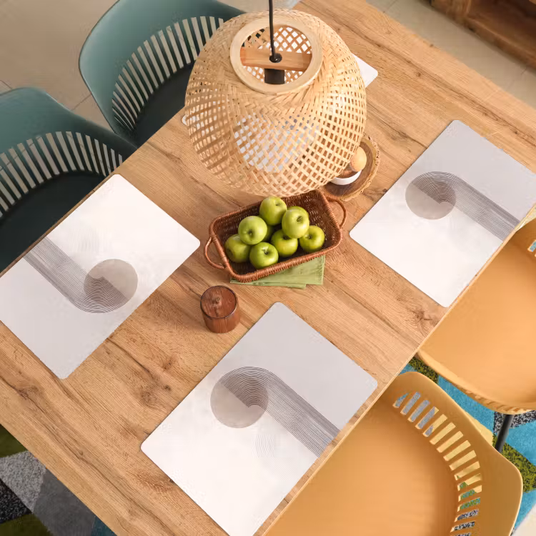 Minimalistisch - Cirkel - Lichtgrijs Placemat vinyl groot -zzsfeer5_Kitchenyeah-website