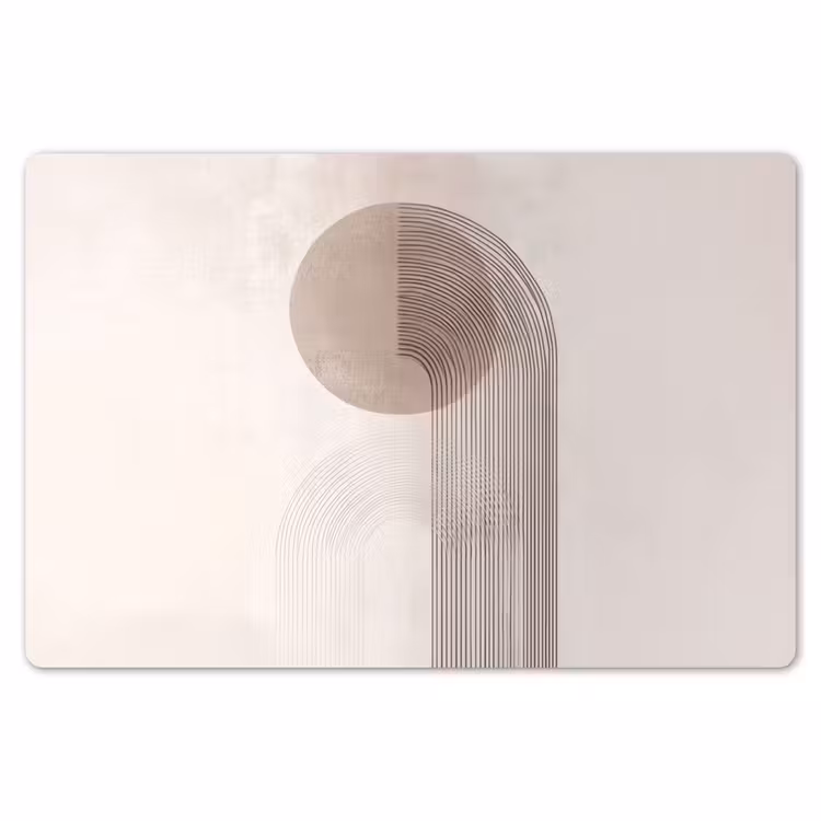 Minimalistisch - Cirkel - Lichtgrijs Placemat vinyl groot -zzsfeer1_Kitchenyeah-website