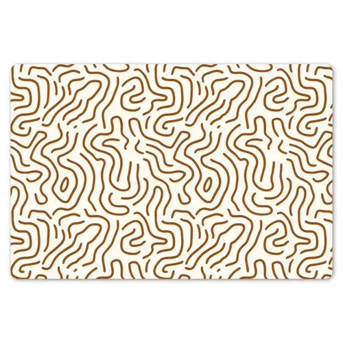 Minimalistisch - Patroon - Terracotta Placemat vinyl groot 368 -zzsfeer1_Kitchenyeah-website