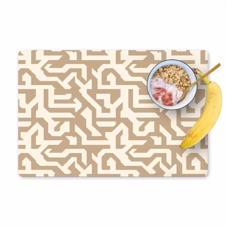 Modern - Abstract - Beige Placemat vinyl groot 368 -zzzproduct_Kitchenyeah-website