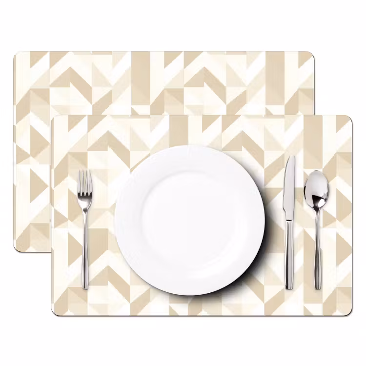 Modern - Abstract - Beige Placemat vinyl groot 368 -zzsfeer2_Kitchenyeah-website