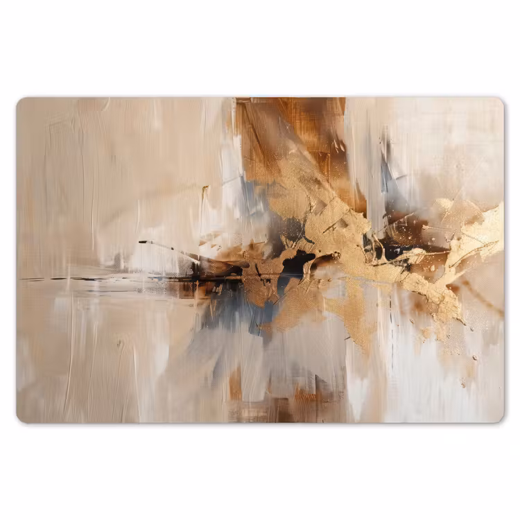 Modern - Bruin - Abstract - Beige Placemat vinyl groot -zzsfeer1_Kitchenyeah-website