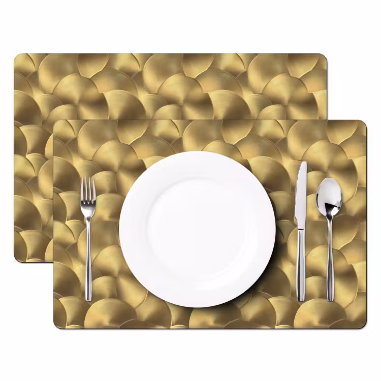 Modern - Cirkel - Goud Placemat vinyl groot 368 -zzsfeer2_Kitchenyeah-website