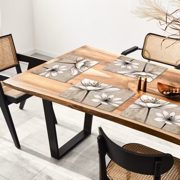 Modern - Design - Wit Placemat vinyl groot -zzsfeer4_Kitchenyeah-website