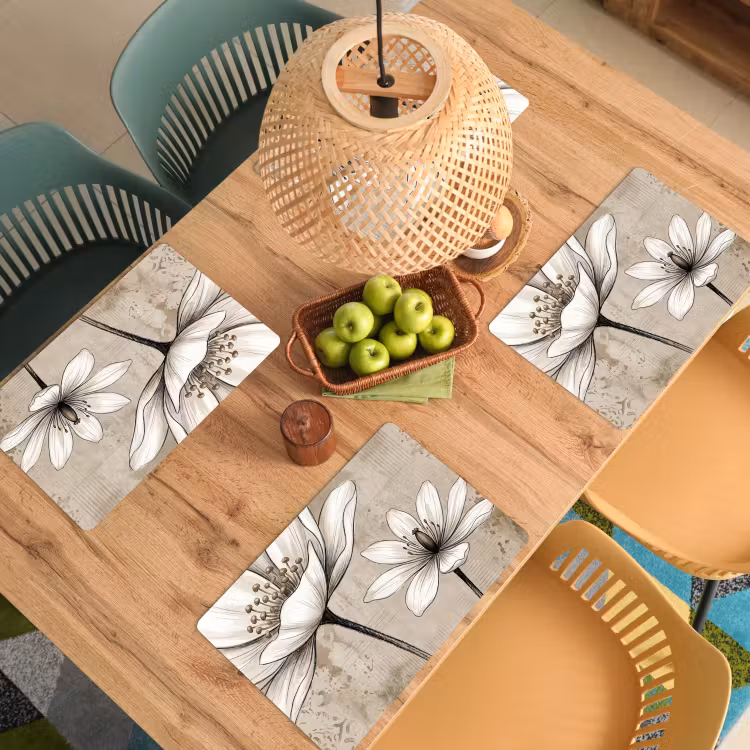 Modern - Design - Wit Placemat vinyl groot -zzsfeer5_Kitchenyeah-website