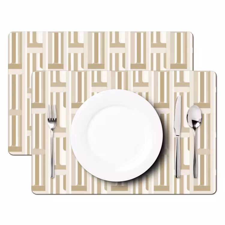 Modern - Geometrisch - Beige Placemat vinyl groot 368 -zzsfeer2_Kitchenyeah-website