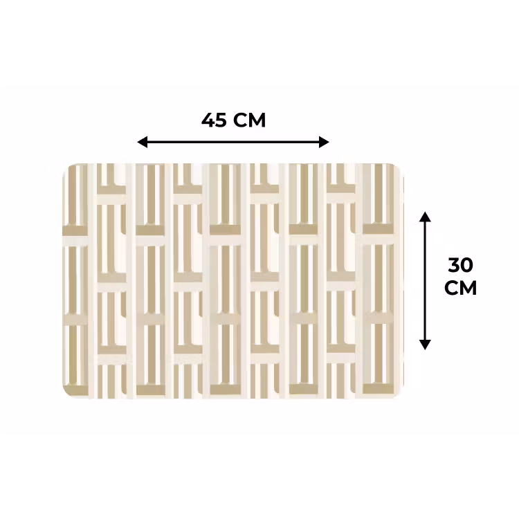 Modern - Geometrisch - Beige Placemat vinyl groot 368 -specs