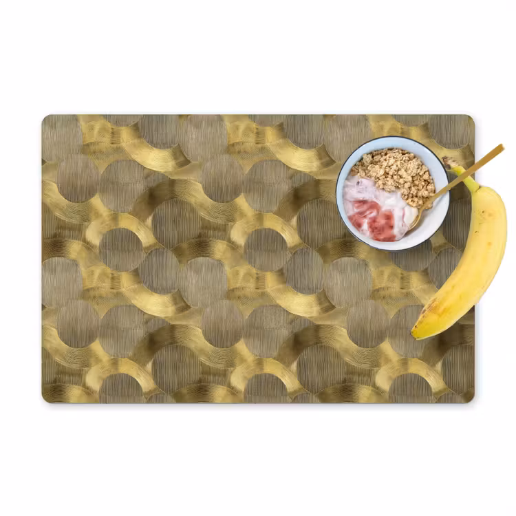Modern - Geometrisch - Goud Placemat vinyl groot 368 -zzzproduct_Kitchenyeah-website