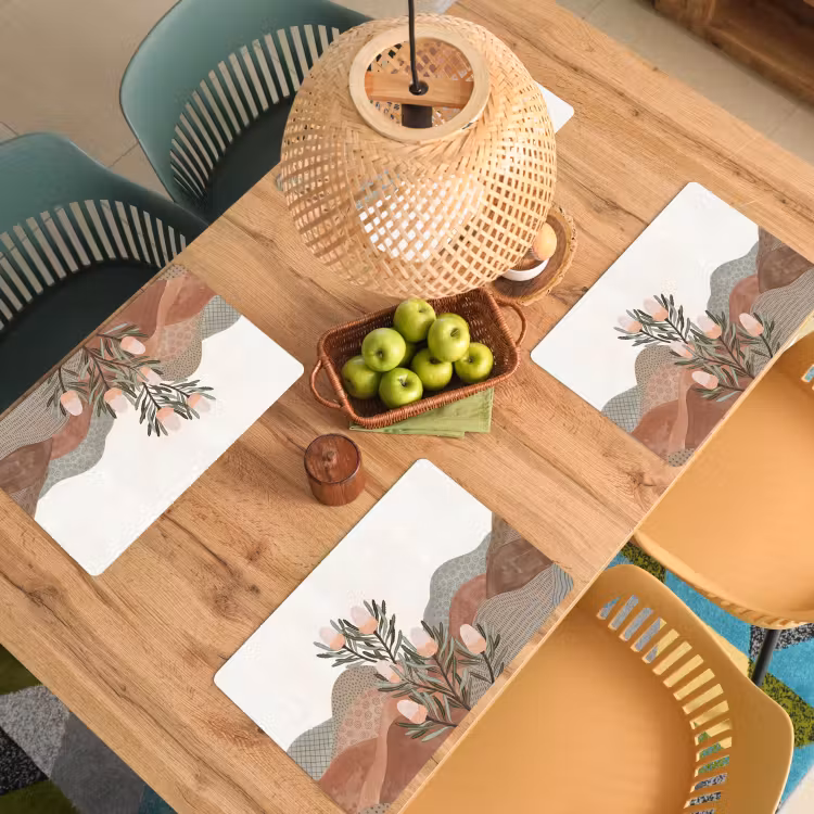 Modern - Heuvels - Terracotta Placemat vinyl groot -zzsfeer5_Kitchenyeah-website