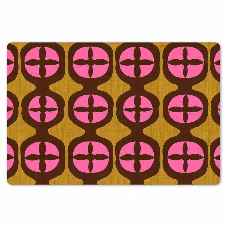 Modern - Patroon - Roze Placemat vinyl groot 368 -zzsfeer1_Kitchenyeah-website