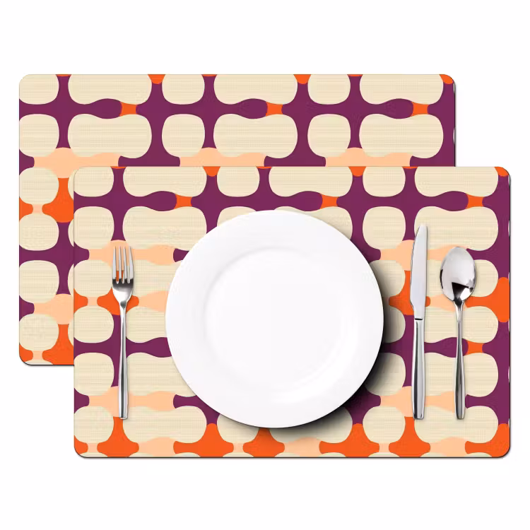 Modern - Patroon - Kleurrijk Placemat vinyl groot 368 -zzsfeer2_Kitchenyeah-website