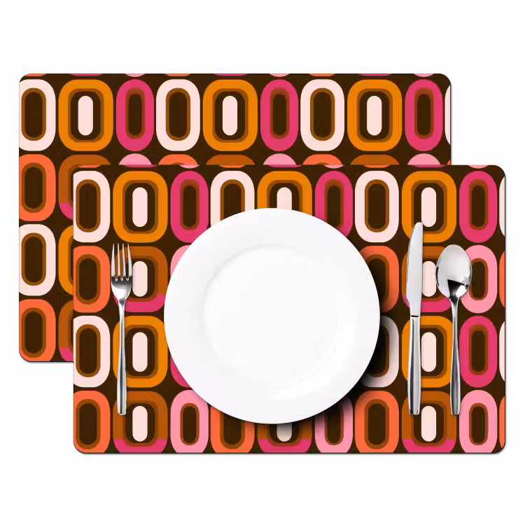 Modern - Retro - Kleurrijk Placemat vinyl groot 368 -zzsfeer2_Kitchenyeah-website