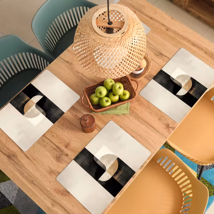 Modern - Vierkant - Vormen Placemat vinyl groot -zzsfeer5_Kitchenyeah-website