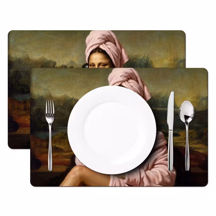 Mona - Klassiek - Roze Placemat vinyl groot -zzsfeer2_Kitchenyeah-website