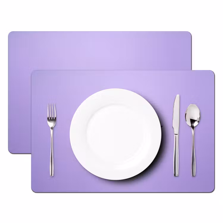Maandag - Mok - Koffie - Paars Placemat vinyl groot -zzsfeer2_Kitchenyeah-website