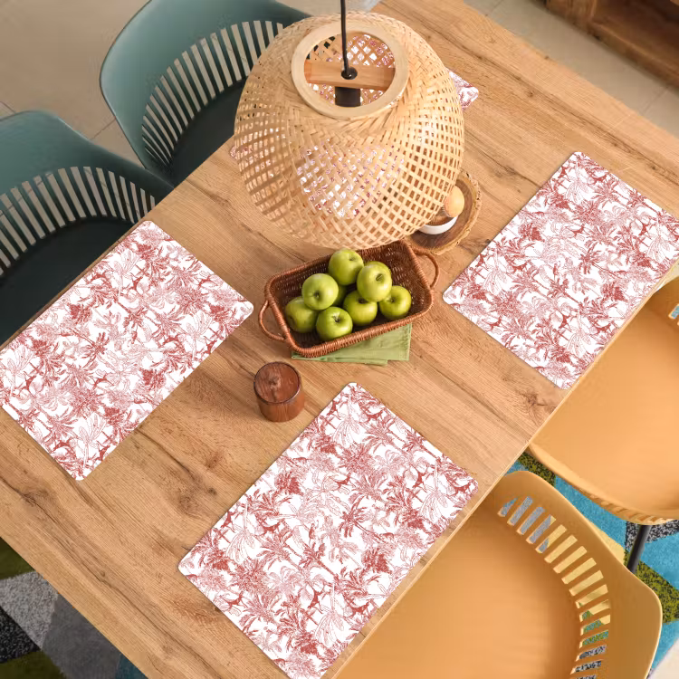 Aap - Oerwoud - Rood Placemat vinyl groot 368 -zzsfeer5_Kitchenyeah-website