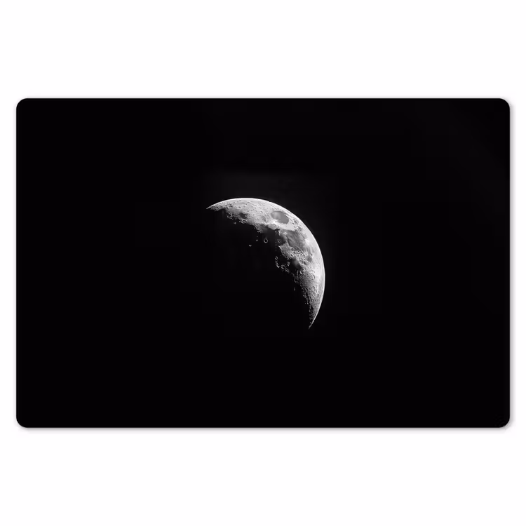 Maan - Hemel - Zwart - Schaduw Placemat vinyl groot -zzsfeer1_Kitchenyeah-website