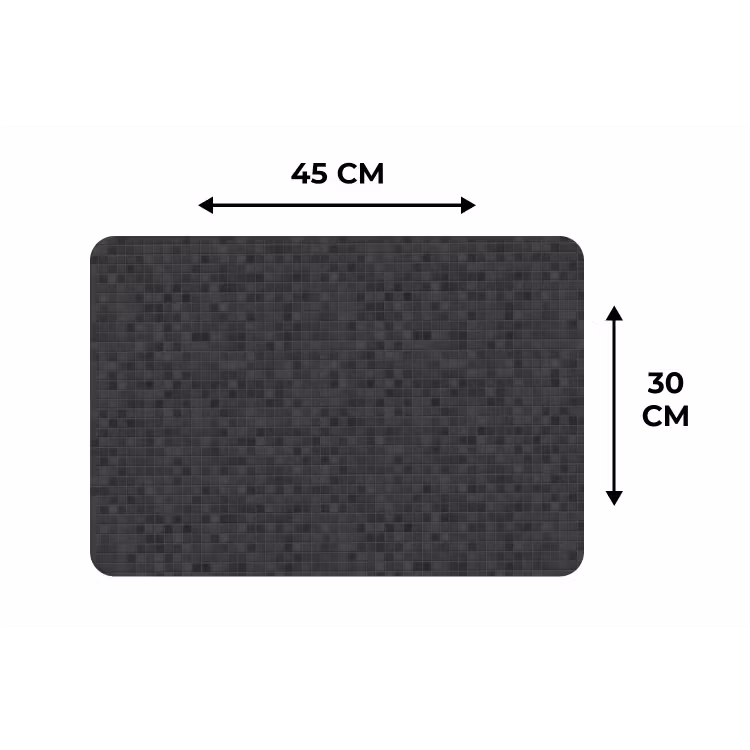 Mozaïek - Patroon - Zwart Placemat vinyl groot 368 -specs