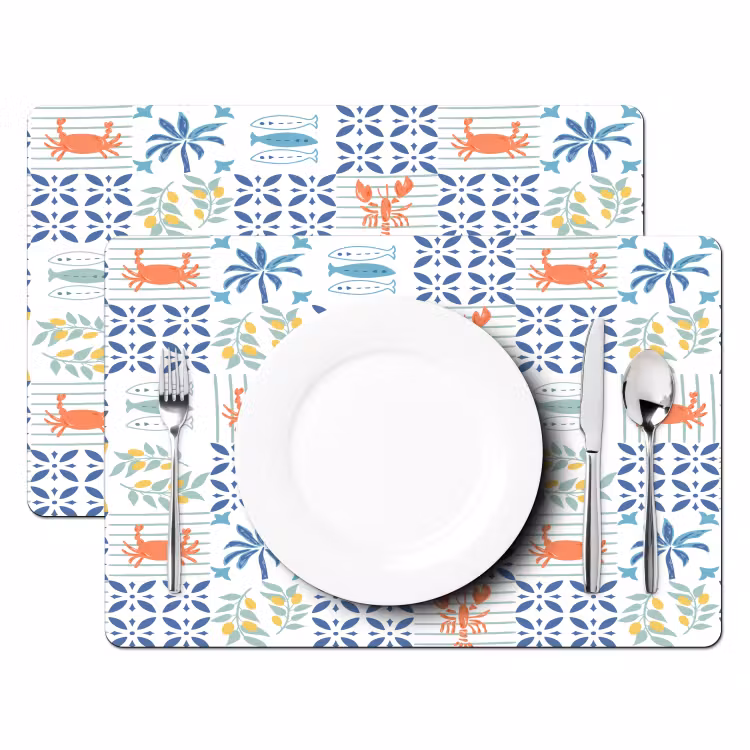 Zee - Sfeer - Mozaïek - Multi Placemat vinyl groot 368 -zzsfeer2_Kitchenyeah-website