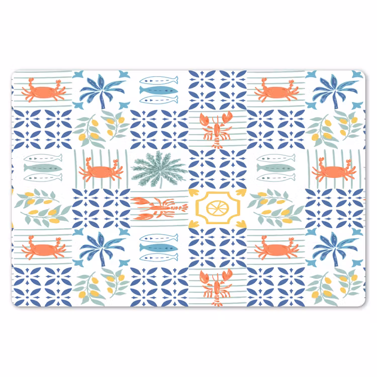 Zee - Sfeer - Mozaïek - Multi Placemat vinyl groot 368 -zzsfeer1_Kitchenyeah-website
